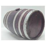 Antique Smaller Size Iron Strapped Liquor or Beer Keg