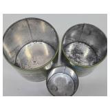 Retro Vintage Metal Ransburg Kitchen Canister Set w/Mushroom Design