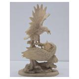 Dramatic Fighting Eagle Sculpture - 12.5"