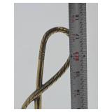 Very Cool Old Vintage Heavy Brass Fox Head Door Stop