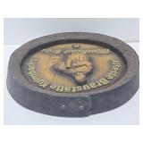 Vintage German 3D Barrel Beer Sign for Monchshof-Brau