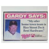 Ron Gardenhire MN Twins Hardware Store Advertising Sign