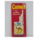 Excellent Condition Old Vintage Embossed Metal CAMEL Cigarettes Advertising Thermometer Sign