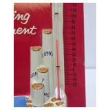 Excellent Condition Old Vintage Embossed Metal CAMEL Cigarettes Advertising Thermometer Sign