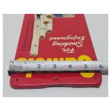 Excellent Condition Old Vintage Embossed Metal CAMEL Cigarettes Advertising Thermometer Sign