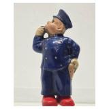 Vintage IRWIN Police Officer Wind-Up Toy w/Key