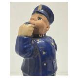 Vintage IRWIN Police Officer Wind-Up Toy w/Key