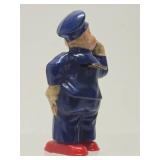 Vintage IRWIN Police Officer Wind-Up Toy w/Key