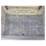 Nice Antique Pre-Prohibition GOETZ Wooden Advertising Beer Crate w/Lid