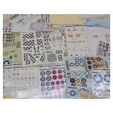 LARGE Lot of Unused Military Model Kit Decal/Sticker Sheets
