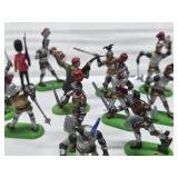 Large Lot of BRITAINS Medieval Metal Soldiers/Knights