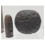 Group of Genuine Vintage & Antique Military Ammo Rounds / Bullets etc