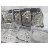 Large Lot of NOS Unused Metal Security Guard Badges