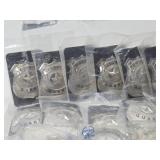Large Lot of NOS Unused Metal Security Guard Badges