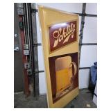 HUGE Vintage SCHLITZ Advertising Beer Sign