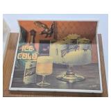 Large Vintage SCHLITZ Beer Sign - "Ice Cold" #1