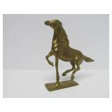 Group of Vintage Solid Brass Animals - Horse Bird Ram & Dolphin