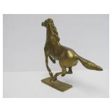 Group of Vintage Solid Brass Animals - Horse Bird Ram & Dolphin