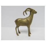 Group of Vintage Solid Brass Animals - Horse Bird Ram & Dolphin