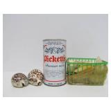 Estate Lot of Polished & Unpolished Stones Agates Quartz Crystal Shells etc