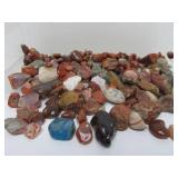 Estate Lot of Polished & Unpolished Stones Agates Quartz Crystal Shells etc