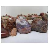 Estate Lot of Polished & Unpolished Stones Agates Quartz Crystal Shells etc