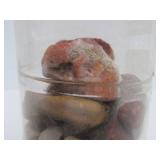 Estate Lot of Polished & Unpolished Stones Agates Quartz Crystal Shells etc