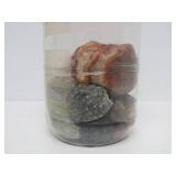 Estate Lot of Polished & Unpolished Stones Agates Quartz Crystal Shells etc