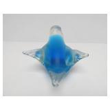 Vintage Blue Crystal / Glass Bird - Made in Sweden