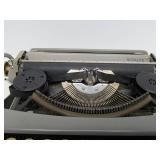 Vintage ROYALITE Portable Typewriter w/Cute Vintage Puppy Dog Cover