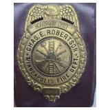 Vintage Minneapolis Fire Department Honorary Chief Badge