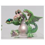 Group of Franklin Mint MOOD DRAGONS & Signed Numbered Dragon Figure