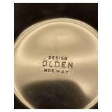 Signed OLDEN Norway Pedestal Tray