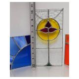 Great Looking Lot of Colorful Stained Glass Window Hangings