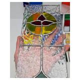 Great Looking Lot of Colorful Stained Glass Window Hangings