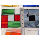 Great Looking Lot of Colorful Stained Glass Window Hangings