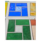 Great Looking Lot of Colorful Stained Glass Window Hangings