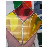 Great Looking Lot of Colorful Stained Glass Window Hangings