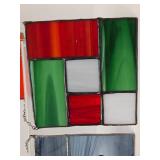 Great Looking Lot of Colorful Stained Glass Window Hangings