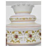 Lovely Brass & Glass Hanging Parlor Lamp