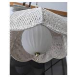 Very Nice Large Hanging White Pendant Lamp