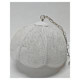 Very Nice Large Hanging White Pendant Lamp