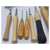 Group of Woodworking Tools including Chisels