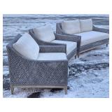 Quality Restoration Hardware 3-Piece Indoor/Outdoor Patio Set