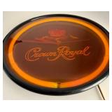 Working Vintage CROWN ROYAL Neon Advertising Clock