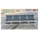 Awesome Original Vintage Eames / Herman Miller Tandem Sling 4-Seat Airport Bench
