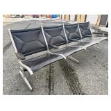 Awesome Original Vintage Eames / Herman Miller Tandem Sling 4-Seat Airport Bench