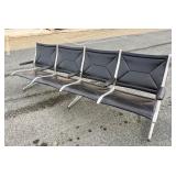 Awesome Original Vintage Eames / Herman Miller Tandem Sling 4-Seat Airport Bench