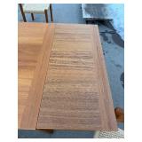 Wonderful Danish Modern Teak Wood Mobler Ansagar Expandable Dining Table w/Set of 4 J.L. MOLLER Chairs