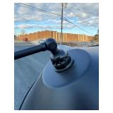 Working Contemporary Black Metal Arc Floor Lamp